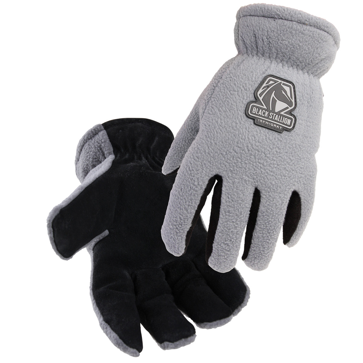 Cowhide Mechanics Glove 15FH-GRAY | Black Stallion