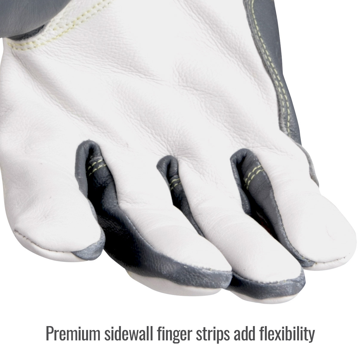 Cowhide Utility Work Glove A61 | Black Stallion