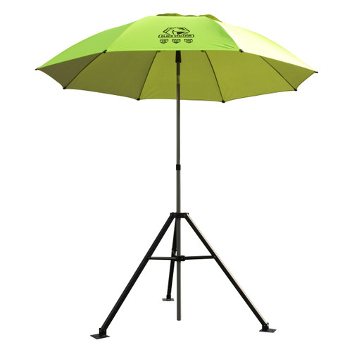 Heavy Duty Industrial Umbrella And Tripod Stand Combo Set (Yellow/Lime)