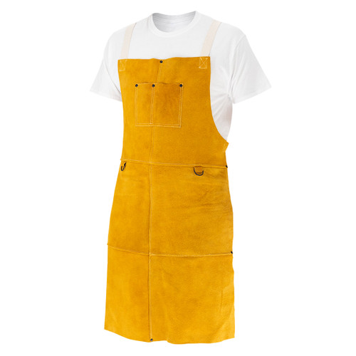 CORE Split Cowhide Bib Apron, 36" Length