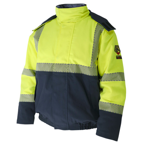 Hi-Vis Class 3 AR/FR Canvas Duck Insulated Jacket