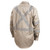 7 oz. FR Cotton Work Shirt, Stone Khaki with 2" Reflective Tape