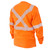 NFPA 2112 FR Cotton Knit LS T-Shirt, Orange with Reflective Tape