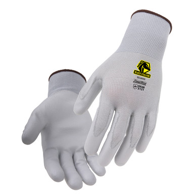 13-Gauge PU-Coated Nylon Glove GC2035-GY | Black Stallion