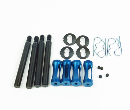 TRUE SPEED ADJUSTABLE BODY MOUNTS W/3MM POSTS