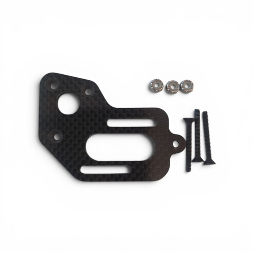 Custom works 2.6 trans carbon motor plate