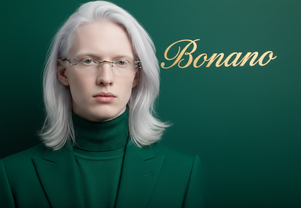 Bonano Venecian Silver Eyeglasses Frame Clear Lenses