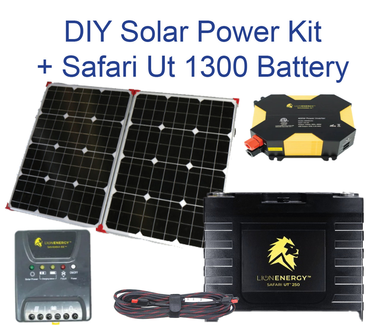 Lion Energy DIY Solar Kit with UT 1300 Battery