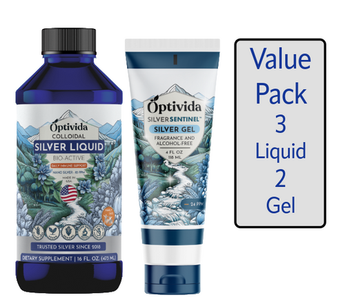 Nano SilverSol  3-2 Value Pack | 3 Liquid - 2 Topical Gel Nano SilverSol  3-2 Value Pack | 3 Liquid - 2 Topical Gel