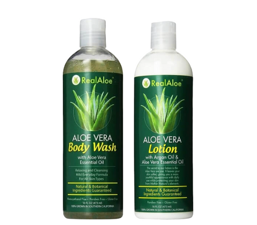 Real Aloe Vera Body Wash & Lotion  Real Aloe Vera Body Wash & Lotion