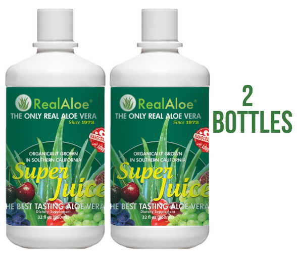 Aloe Vera Super Juice | 32 Ounce Bottle | 2 Pack