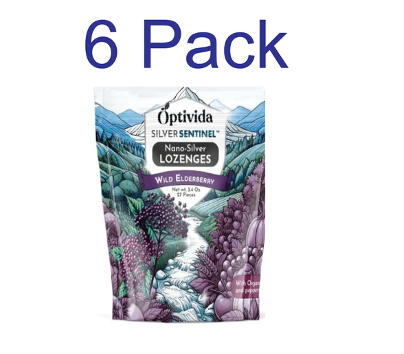 Wild Elderberry Nano Silver Lozenges 60PPM - 6 pack