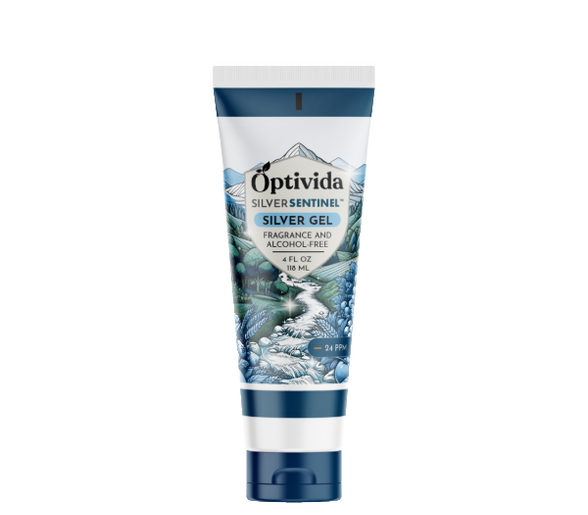 Optivida Nano Silver Gel  24 PPM,  4 oz Tube