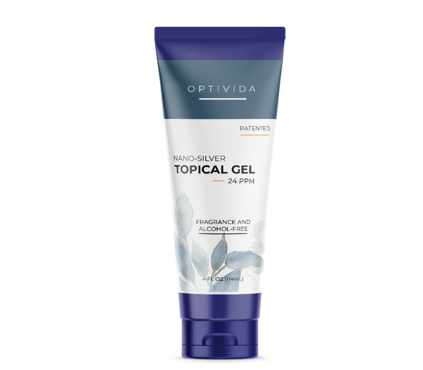 Nano Silver Topical Gel | 4oz Tube | Pain relief, Infection Defense, Wound Healing, Antimicrobial