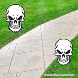 Dress up your yard and impress your friends and neighbors with our skulls Halloween kit. Easy to assemble. Waterproof. Reusable.