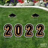 Surprise and impress your Graduate with our 6-pc 2022 Graduation Outdoor Yard Sign Kit. Easy to assemble. Waterproof. Reusable.