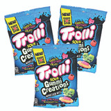 Trolli Sour Gummi Creations' Martian Mix is a novelty gummy candy mix made for those who like to play with their food. Sour fruit flavored gummies in fun alien shapes allow for an endless possibility of tasty creations.