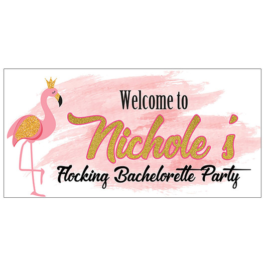 Let's get flocked! Bachelorette parties are meant to be memorable and fun and our pink flamingo theme personalized bachelorette party signs are the perfect way to do that.