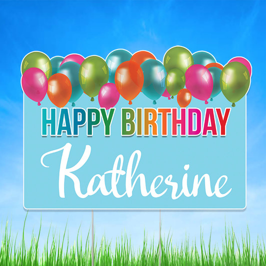 Wish your birthday celebrant a happy birthday or welcome friends and family  to your party with our personalized yard sign. Waterproof. Reusable. Comes with easy to use metal ground stakes.