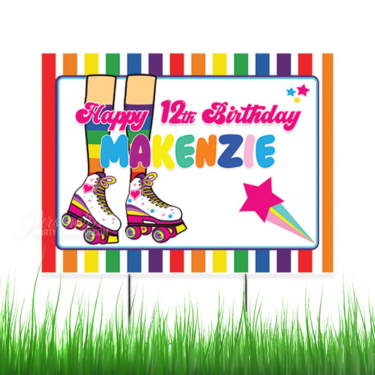 Create lasting memories with our easy to install personalized birthday yard signs. Printed on waterproof, sturdy Coroplast. Quick turnaround. Free shipping.