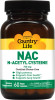 Country Life - NAC (N-Acetyl Cysteine), 750 mg - 60 Vegetarian Capsules