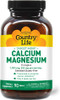 Country Life Target Mins Calcium-Magnesium Complex 1000 Mg-500 Mg Per 2 Tablets), 90-Count