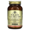 Solgar, Folate, 1,333 mcg DFE, 250 Tablets Solgar, Folate, 1,333 mcg DFE, 250 Tablets