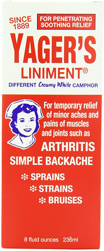 Yagers Liniment White Camphor 8 Oz Yager s Liniment Goods And 