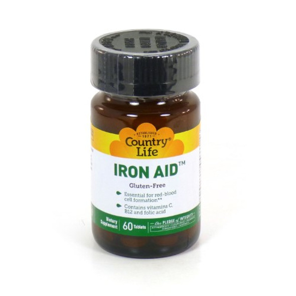 Country Life Iron Aid 60 Tablets