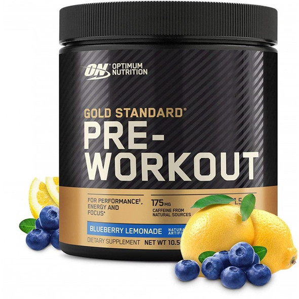 Optimum Nutrition Gold Standard Pre Workout Blueberry Lemonade 10.58 Oz 30 Servings