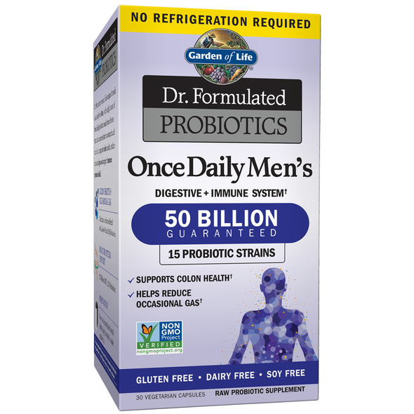 Garden of life Dr. Formulated Probiotics Once Daily Men's 50 Billion CFU - 30 Vegetarian Capsules