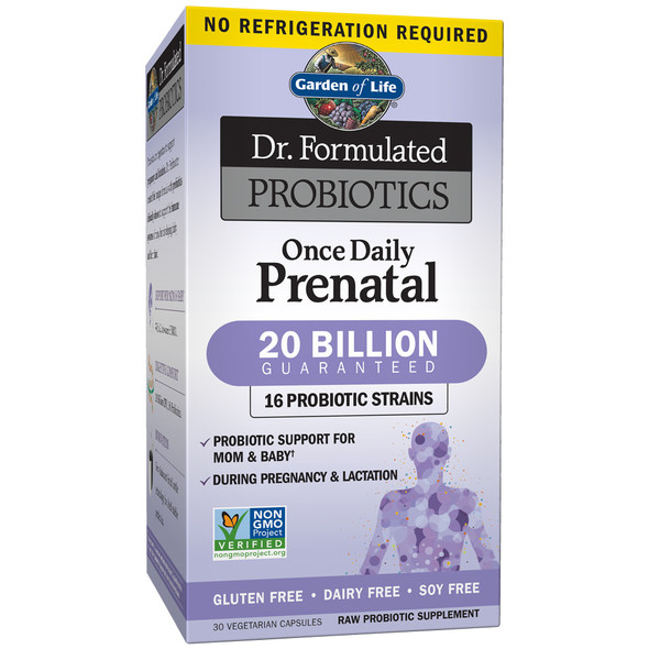 Garden of Life Dr. Formulated Probiotics Once Daily Prenatal Shelf Stable 30 Capsules