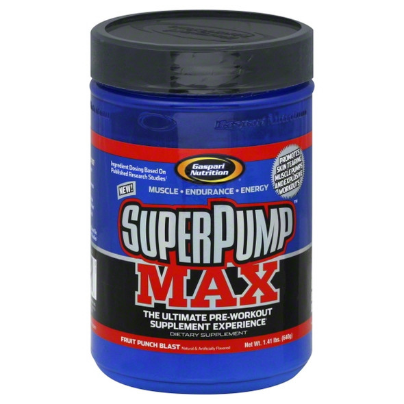 Gaspari Nutrition - SuperPump Max Pre-Workout Formula Fruit Punch - 1.41 Lbs