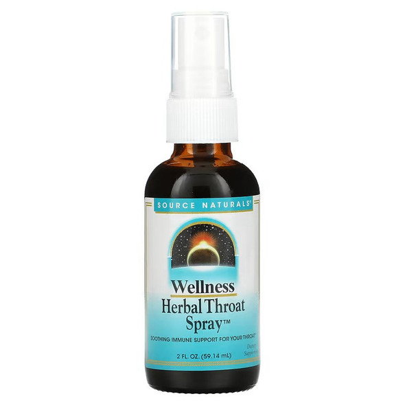 Source Naturals, Wellness, Herbal Throat Spray, 2 fl oz (59.14 ml)