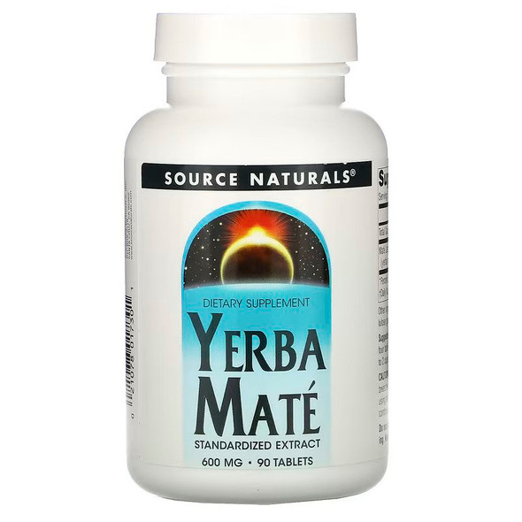 Source Naturals, Yerba Mate, 600 mg, 90 Tablets