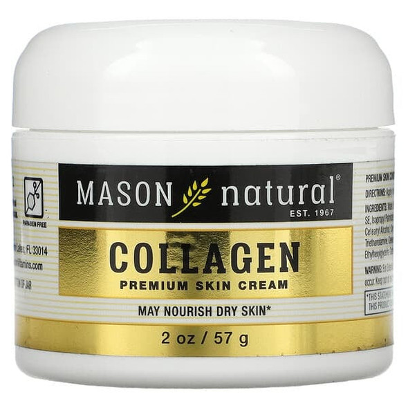 Mason Natural, Collagen Premium Skin Cream, 2 oz (57 g) Mason Natural, Collagen Premium Skin Cream, 2 oz (57 g)