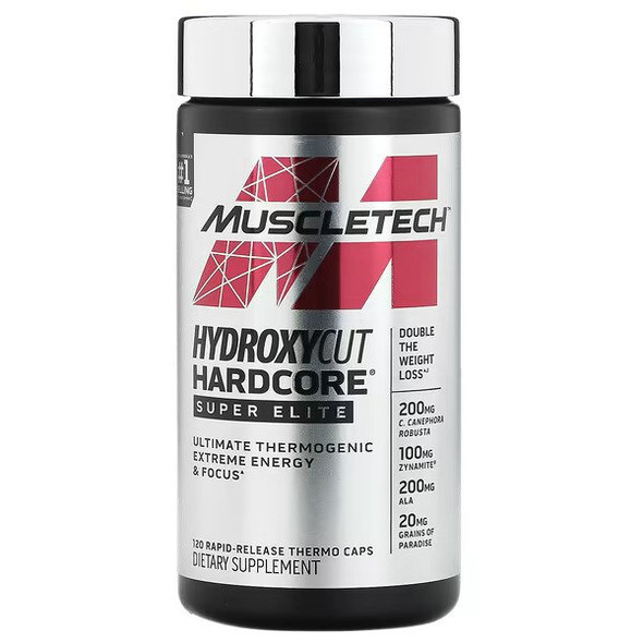 MuscleTech, Hydroxycut Hardcore, Super Elite, 120 Rapid-Release Thermo Caps