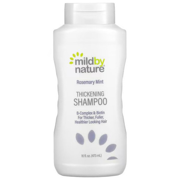 Mild By Nature, Thickening Shampoo, B-Complex & Biotin, Rosemary Mint, 16 fl oz (473 ml)