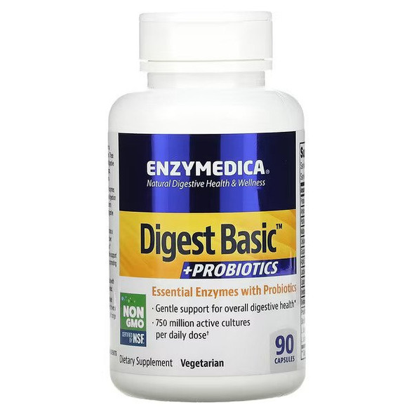 Enzymedica Digest Basic, + Probiotics 90 Capsules