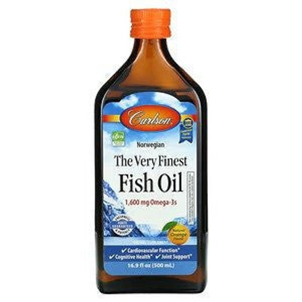 Carlson, Norwegian, The Very Finest Fish Oil, Natural Orange , 1,600 mg, 16.9 fl oz (500 ml) Carlson, Norwegian, The Very Finest Fish Oil, Natural Orange , 1,600 mg, 16.9 fl oz (500 ml)