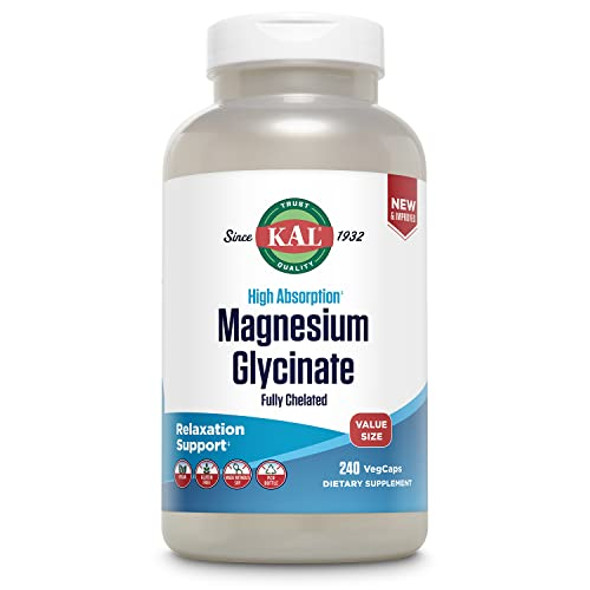 KAL   High Absorption Magnesium Glycinate ActiveGel - 90 Softgels