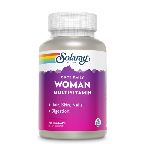 Solaray Multivitamin, Once Daily Multivitamin Capsules for Woman, 90 Ct, Veg-Cap