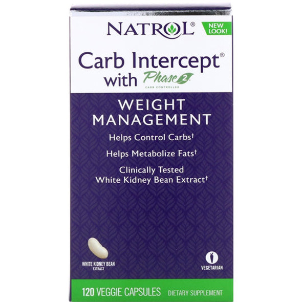 120 Capsules Natrol, Carb Intercept Phase 2