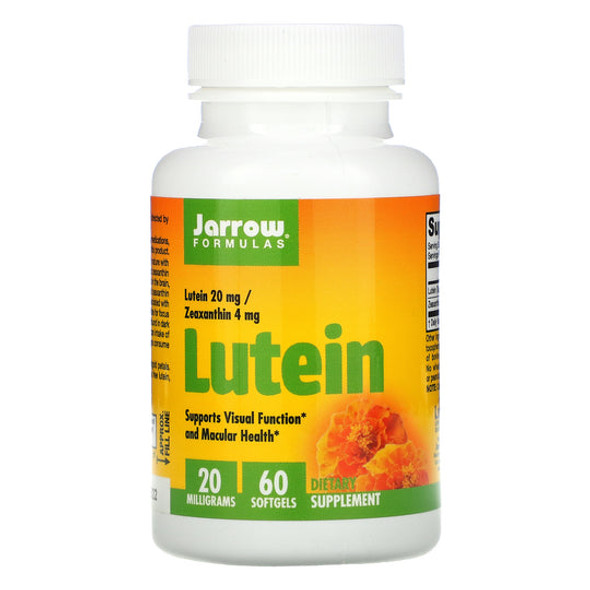 Jarrow Formulas, Lutein 20 mg, 60 Softgels