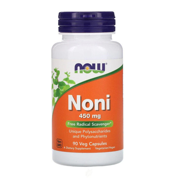 NOW Foods NONI 450 mg 90 Veg Capsules - FREE RADICAL SCAVENGER