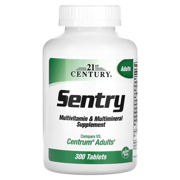 21st Century, Sentry, Adults Multivitamin & Multimineral Supplement, 300 Tablets