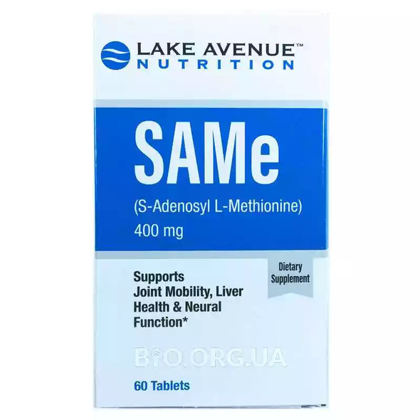Lake Avenue, SAM-e 400 mg, 60 Tablets