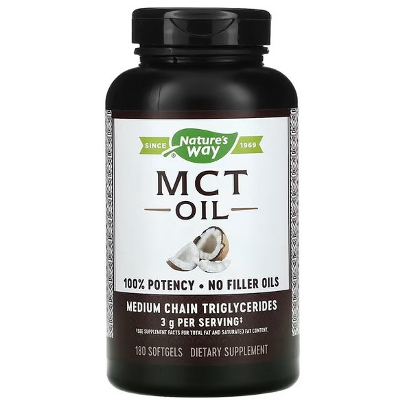 Nature's Way, MCT Oil 180 Softgels