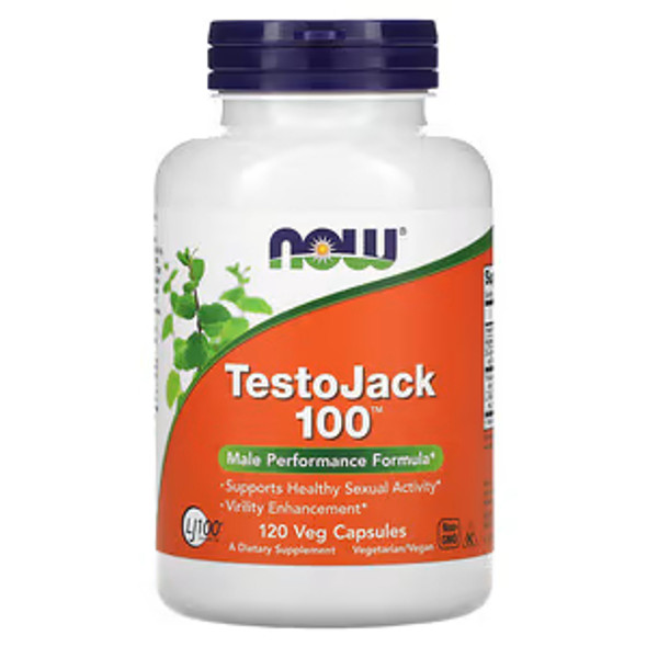 NOW Foods, TestoJack 100, 120 Veg Capsules