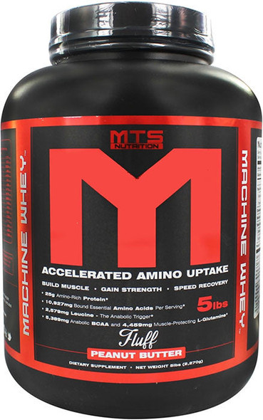 MTS Nutrition Machine Whey Peanut Butter Fluff 5 Pounds